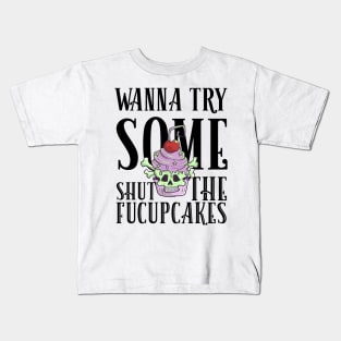 Pastel Goth Cupcake Meme Kawaii Gothic Sarcastic Eboy Egirl Kids T-Shirt